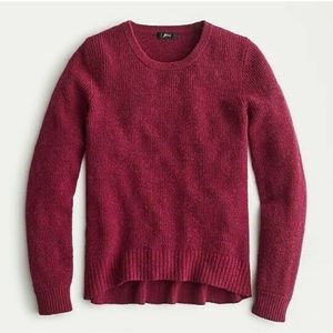 J. Crew High Low Waffle Knit Supersoft Yarn Sweater NWT
